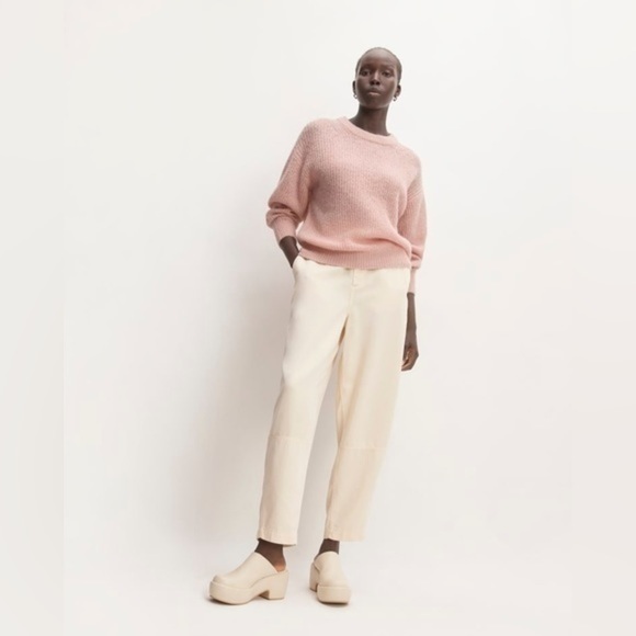 ✨ Everlane Women’s The Alpaca Crew Medium Cafe Crème​ - Picture 1 of 7